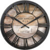 horloge vintage bois metal